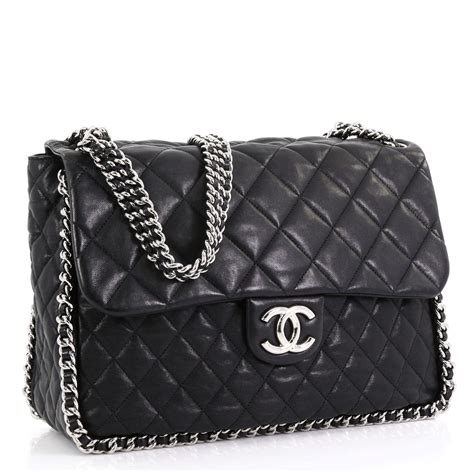 chanel modern chain|Chanel chain around bag.